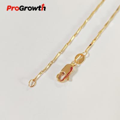 China Fashion Necklace Melon Seeds Titanium Chain Champagne Plated Brass Jewelry Trendy Ornaments NB00011WC for sale