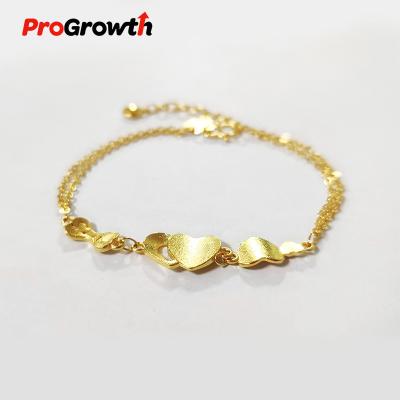 China TRENDY 24k Gold Plated Bracelet Gift For Women Small Adjustable Basket Charm Jewelry BB0001TG Tail Chain for sale