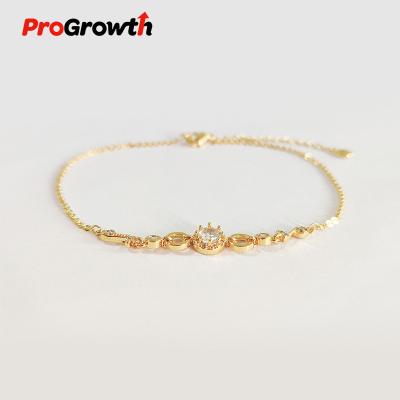 China Zircon Anklet Musical Note Circle Foot Chain FASHION Gold Plated Jewelry Wholesale Ornament AB500007WG for sale