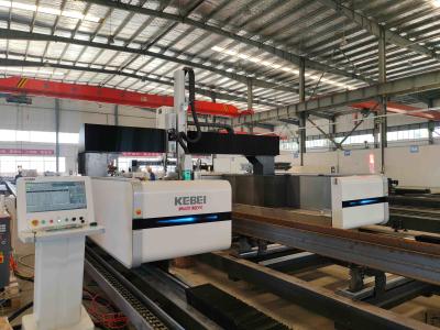 China Cnc Fiber Gantry Laser Cutting Machine I Beam H Beam For Wing / Web Cutting for sale