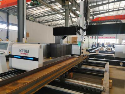 China Gantry Steel H Beam Laser Cutting Machine 20kw And 12kw Cut Stainless Steel for sale