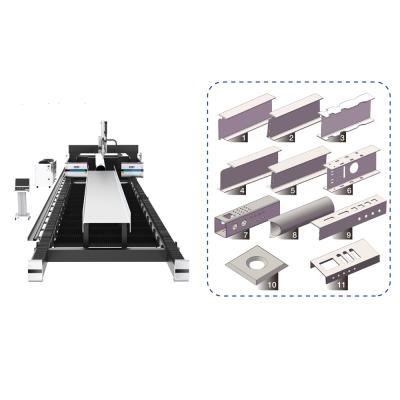 China Large format CNC Gantry Fiber Laser metal H beam steel Cutting Machine Safe and Efficiency for sale