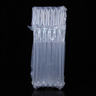 China Shockproof Package Air Cushion Inflatable Plastic Column Wrapping Film Bags Wrap Custom Bubble For Bottles Packing Protection for sale