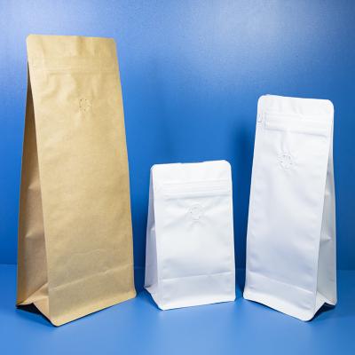 China Coffee Ziplock Bags Recyclable Resealable Aluminum Foil Coffee Bean Packaging Bags With Valve for sale