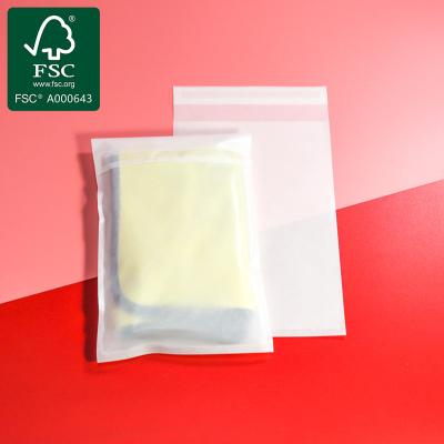 China Paper Glassine Bags Biodegradable Garment Bags For T-Shirt And Clothes Packaging for sale