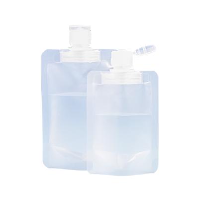 China 30ML 50ML 100ML 1L 2L 3L Spout Bag Food Flip Spray Spout Bag Packaging Bag for sale