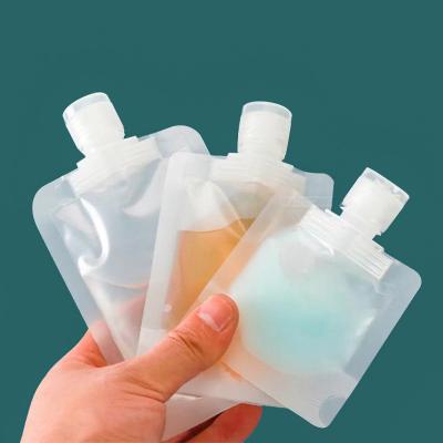 China 200ml 100ml Bulk Spout Pouch Multi Functional Stylish Flap Spout Bag Everyday Convenience for sale