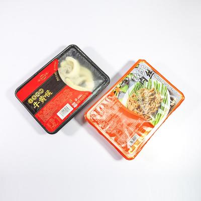 China Plastic Tray Sealing Film Pe Pp Pet Peelable Cooked Food Sealing Film for sale