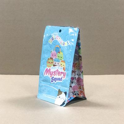 China Flat Bottom Stand Up Zipper Pouch Kids Gift Toy Plastic Packaging Bags for sale