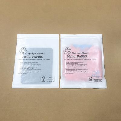 China Self Adhesive Stripe Clear Clothing Packaging For Glassine Paper Bag Packaging Sock for sale