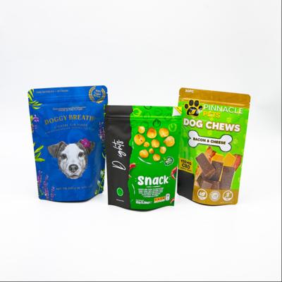 China Manufacturer PET Food Packaging Flat Bottom Zipper Plastic Dog Food Packaging Bag for sale