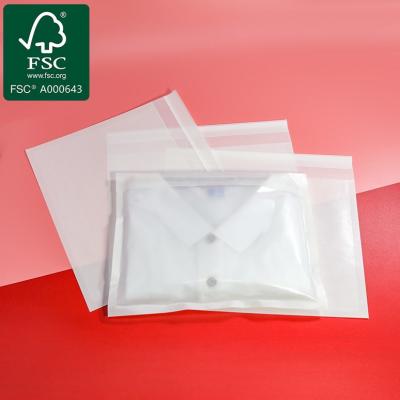 China Environmentally Biodegradable Paper Bags For T-Shirts With Good Or Semi Transparency for sale