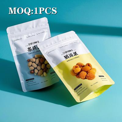 China Customized 100pcs 500pcs Low Moq Zipper Lock Mylar Bags  Food Packaging Digital Printing 3.5g Mylar Bag for sale