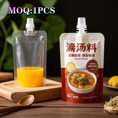 Cina Imballaggio ecologico imballaggio in plastica su misura liquido riciclabile sacchetto di sputa bevande succo sacchetti di spremitura lavaggio detersivo liquido imballaggio Doypack in vendita