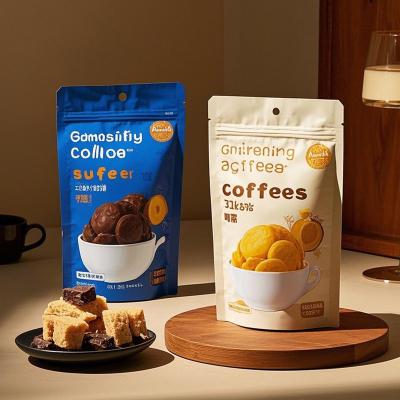 China 4-Layer Moisture-Proof Food Packaging Bags Custom Printed Snack & Cookie Pouches With Resealable Zipper Te koop