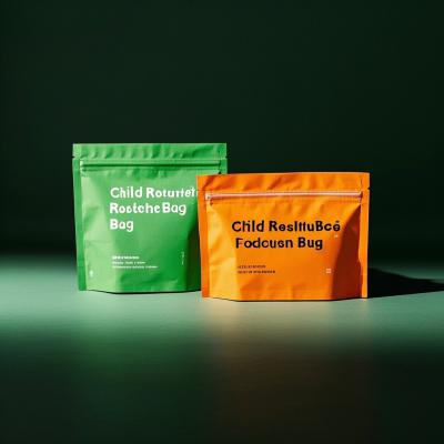China High Barrier Child Resistant Stand-Up Pouches Reclosable & Tamper-Evident Packaging for sale