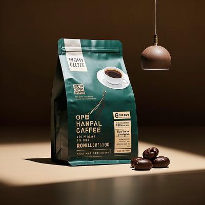 China Eco-Friendly Coffee Bags with Degassing Valve - Biodegradable Kraft/AL Foil, 8oz-5LB Capacity, FDA/CE Certified, Resealable for Freshness, Custom Printing Available for sale