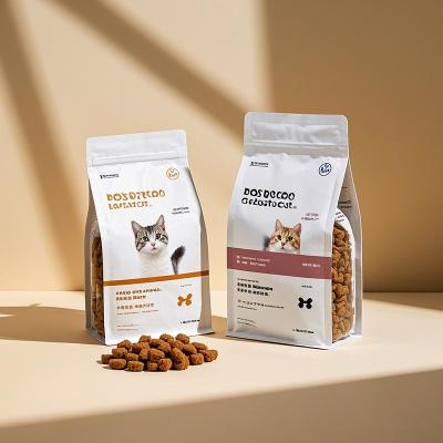 China Premium Custom Pet Food Packaging Bags Durable Cat & Dog Food Pouches With Resealable Zipper Eco-Friendly Moisture-Proof Designs For Pet Brands for sale