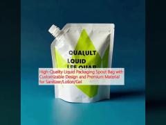 High-Quality Liquid Packaging Spout Bag with Customizable Design and Premium Material for Sanitizer/Lotion/Gel 
