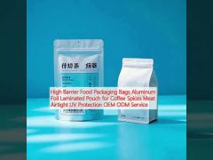 High Barrier Food Packaging Bags Aluminum Foil Laminated Pouch for Coffee Spices Meat Airtight UV Protection OEM ODM Service