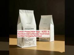 Custom-Printed Mylar Bags - BOPET & Aluminum Foil Composite, Food-Grade Certified For Snacks/Pet Food