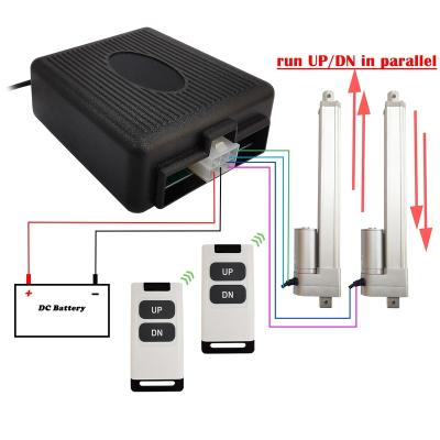 China PCB board+ABS linear actuator electric remote controller 12V dc wirless control kit for forward and reverse linear actuators for sale