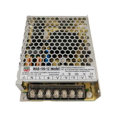 China 100W 12V 8.3A WAB-100-12 129*98*30mm Small Size Universal Silver Changing Power Supply for sale