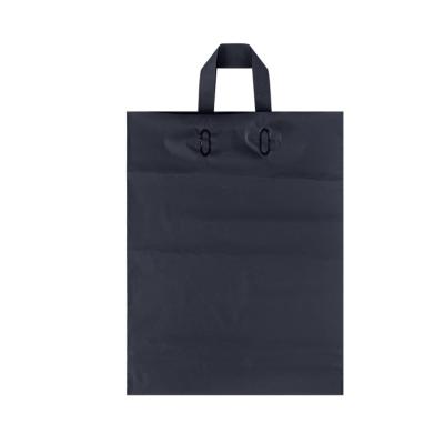 China Hot Recyclable Custom Design Medicine Gift Packing Soft Loop Handle Plastic Bag Shopping Bags for sale