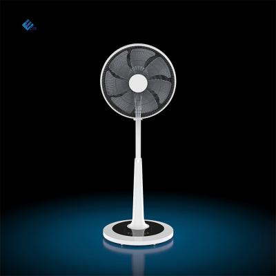 China 6 Speeds Hot Sale 100v/240V DC Fan Stand Fan With EF-1805-A Remote Control Semicircular Panel for sale