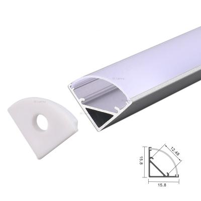 China Heat Resistance 16*16mm Aluminum LED Profile With Transparent PC Diffuser Opal For LED Strips LED Channel for sale