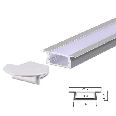 China Heat Resistance 15*7mm Aluminum Extrusion LED Aluminum Profile For LED Strips Light From China Factory Price for sale