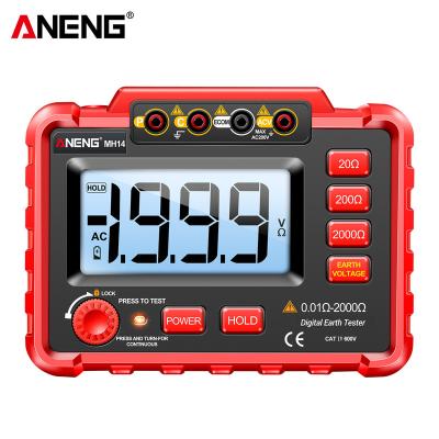 China ANENG MH14 Digital Professional Multimeter Resistance Tester AC200V Voltage Meter Megohmmeter Voltmeter Ground Ohm Tester Tool MH14 for sale