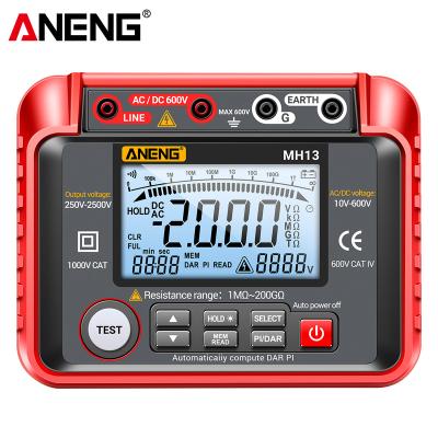 China High Voltage Silica Gel/ABS ANENG MH13 Ohm Tester Digital Multimeter Megometro Insulation Earth Megger Resistance Meter Tester Megohmmeter Tool for sale