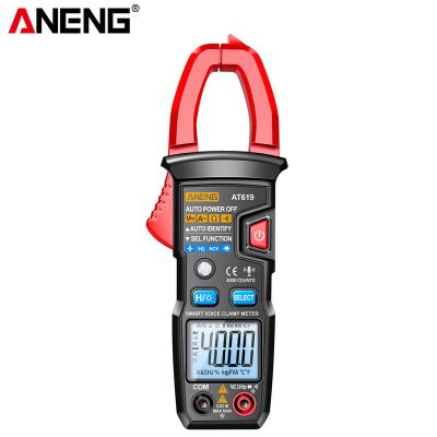 China ANENG AT619 ABS ANENG AT619 Clamp Meter Voice AC Multimeter Ammeter Ammeter Voltage Car Ammeter Hertz Car Amp Hertz Capacitance NCV Ohm Tester Tools for sale