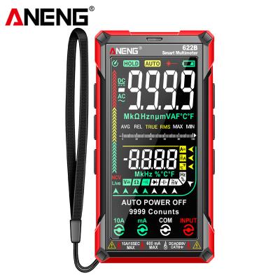 China ANENG 622B Digital Multimeter 10A Smart Tester Meter Auto Range RMS DC/AC 9999 Infrared Laser Multitester With Laser Lamp Capacitance Ohm for sale