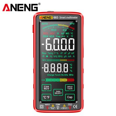 China ANENG 683 Multimeter 6000 Multimetro 683 High-End Smart Test Counts ANENG 683 Touch Multitester AC/DC Rechargeable Voltage Tester Current Caliber for sale