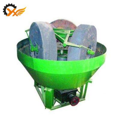 China 3 Wheel Wet Pan Mill For Gold/Mill Grinding Vertical Gold Wet Milling Machine for sale