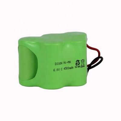 China 4500mah Capacity NiMh HRH26/51 6v C Rechargeable Battery Pack for Emergency Lighting for sale