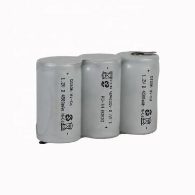 China Emergency Lighting NiCad D Type 3.6V 4.5Ah Rechargeable Battery Pack 70°C for sale