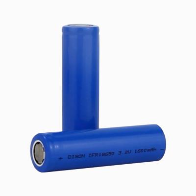 China IFR18650 3.2v 1800mAh LiFePO4 Cylindrical Lithium Ion Battery Cell for sale