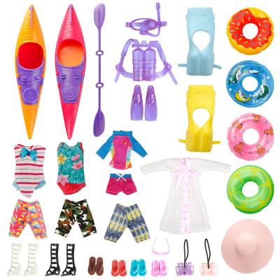 China Kayak Mini Baby Doll Accessories For from Toy Factory Wholesale Summer Beach cartoon 11.5 inch dolls for sale