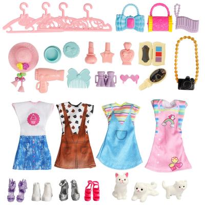 China Doll Accessories The Latest Fashion High Quality Playhouse Portable Wardrobe Dress Up Accessories 11.5 Inch Doll Clothes for sale