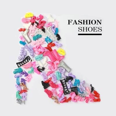 China Doll Accessories PVC High Heels For Doll Colorful Matching Plastic Shoes Boots Sandals Mix Style High Heels For Doll for sale