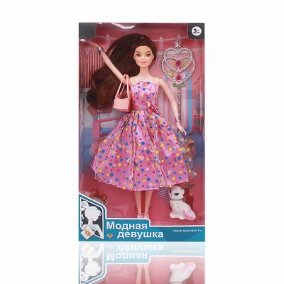 China Mini Popular Design 6 Pcs Fashion Doll Toy Dressing Girl Toys Doll Gift Set for sale