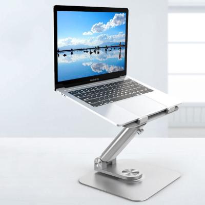 China Amazon Aluminum Alloy(Height)Adjustable Laptop Bracket Lifting Height Adjustable Folding Laptop Stand Desk Stand for sale