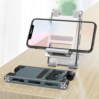 China Portable Adjustable Metal Tablet Stand Phone Holder Home Office Kitchen Cell Phone Smartphone Desk Holder for sale