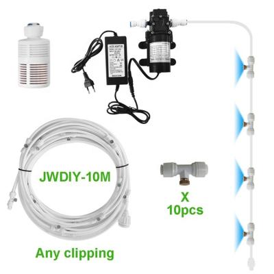 China Cooling Disinfect Low Pressure 10m Garden Watering Cooling Kit System Mist Cooling DIY Water for sale