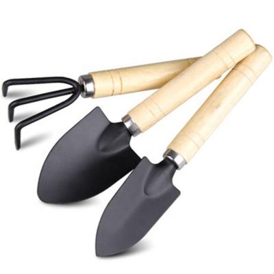 China Transplant Flowers/Green Plants 3 Pieces Set Portable Mini Flower Planting Small Hand Trowel Rake Garden Tool Durable Shovel Shovel for sale