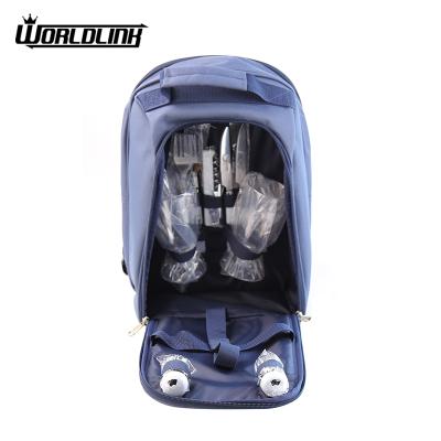 China One Compartment Cooler Picnic Backpack With Cutlery For 2 Person for sale