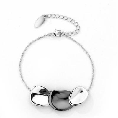 China Hot Selling Popular FASHIONABLE Personalized Stone To Shape Gray Black Casual Bracelet for sale